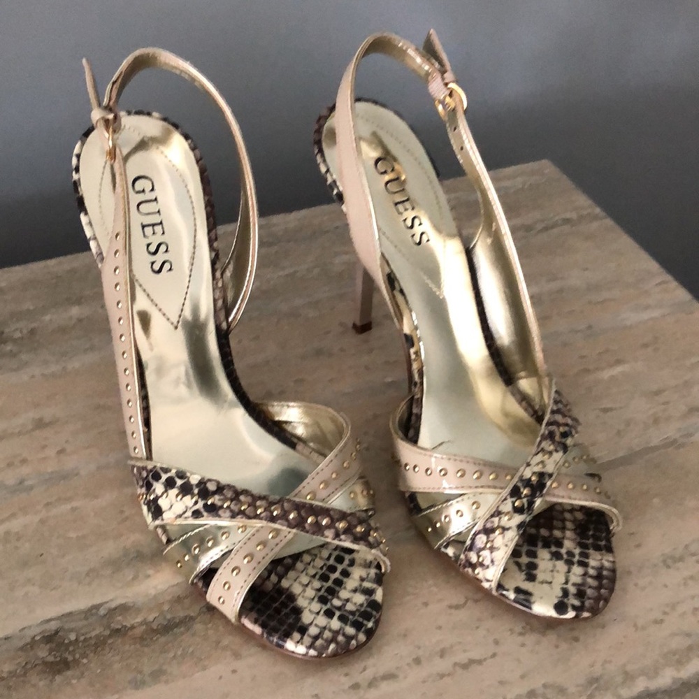 Guess sling back heels 7.5 M